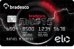 cartao bradesco music elo internacional